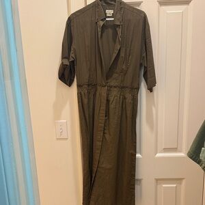 Dries van noten olive dress size 44